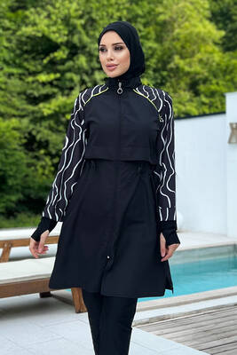 Remsa - Full Coverage Burkini 2425 Black (1) Remsa - Full Coverage Burkini 2425 Black (1)