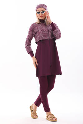 Remsa - Full Coverage Burkini Pera 2322 Dot Purple (1) Remsa - Full Coverage Burkini Pera 2322 Dot Purple (1)