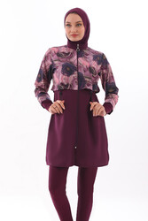 Remsa - Full Coverage Burkini Pera 2322 Floral Purple