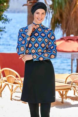 Remsa - Full Coverage Lycra Swimwear Leah 9233 Black Remsa - Full Coverage Lycra Swimwear Leah 9233 Black