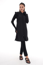 Emayo - Full Coverage Modest Swimsuit 2511 Bahar Black