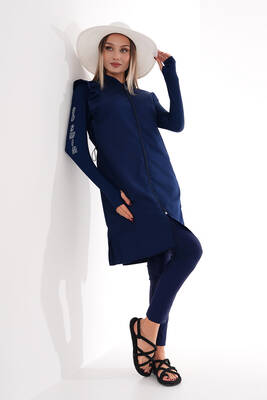 Emayo - Full Coverage Modest Swimsuit 2511 Bahar Navy (1) Emayo - Full Coverage Modest Swimsuit 2511 Bahar Navy (1)