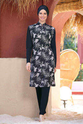 Rozamay - Full Coverage Modest Swimsuit Asra 9269 Black Rozamay - Full Coverage Modest Swimsuit Asra 9269 Black