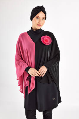 Adasea - 3-Piece Full Coverage Modest Swimsuit With Chiffon Pareo Elfie 1127 Black (1) Adasea - 3-Piece Full Coverage Modest Swimsuit With Chiffon Pareo Elfie 1127 Black (1)