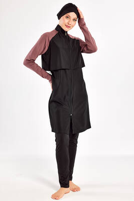 Adasea - Full Coverage Modest Swimsuit Debbie 1405 with Raglan Sleeves (1) Adasea - Full Coverage Modest Swimsuit Debbie 1405 with Raglan Sleeves (1)