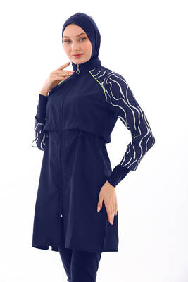 Remsa - Full-Coverage Modest Swimsuit Duru 2425 Navy (1) Remsa - Full-Coverage Modest Swimsuit Duru 2425 Navy (1)