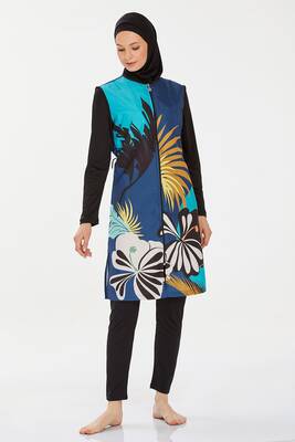 Rozamay - Full Covered Hijab Swimsuit Emília 9262 Black (1) Rozamay - Full Covered Hijab Swimsuit Emília 9262 Black (1)