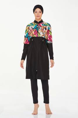 Maresiva - Full Covered Modest Swimsuit Beatrıce 8262 Black (1) Maresiva - Full Covered Modest Swimsuit Beatrıce 8262 Black (1)