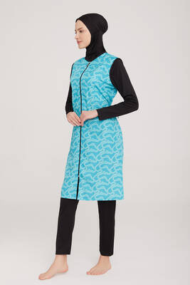 Rozamay - Fully Covered Hijab Swimsuit Jaana 5 9050 Black Remsa Swimsuit (1) Rozamay - Fully Covered Hijab Swimsuit Jaana 5 9050 Black Remsa Swimsuit (1)