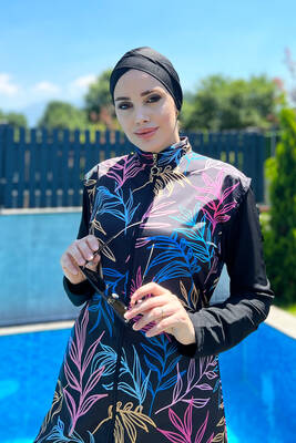 Remsa - Fully Covered Hijab Swimsuit Remsa Swimsuit R4404 Yaren Remsa - Fully Covered Hijab Swimsuit Remsa Swimsuit R4404 Yaren