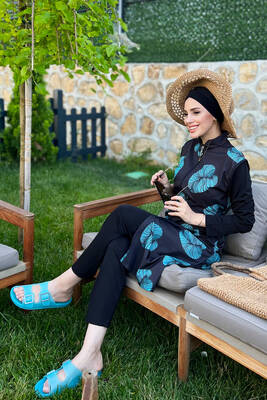 Remsa - Fully Covered Hijab Swimsuit Remsa Swimsuit R4407 Serra