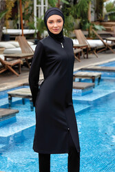 Remsa Mayo - Fully Covered Hijab Swimsuit Thandie 1250 Black Remsa Swimwear