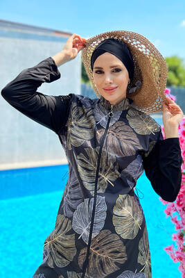 Remsa - Fully Covered Swimsuit Remsa Swimsuit R4403 Semra Remsa - Fully Covered Swimsuit Remsa Swimsuit R4403 Semra