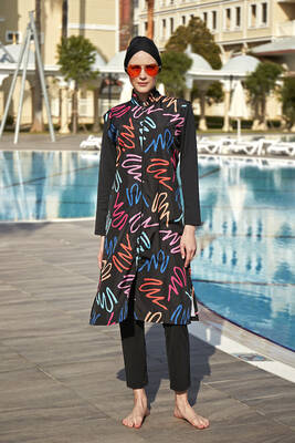 Remsa - Fully Covered Swimsuit Remsa Swimwear R4402 Neon (1) Remsa - Fully Covered Swimsuit Remsa Swimwear R4402 Neon (1)