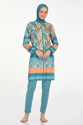 Adasea - Fully Covered Swimwear Dıxıe 1410 Khaki (1) Adasea - Fully Covered Swimwear Dıxıe 1410 Khaki (1)