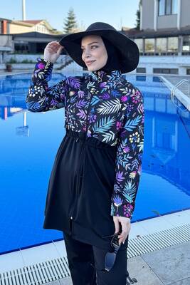 Remsa - Fully Covered Woven Hijab Swimsuit T244-249