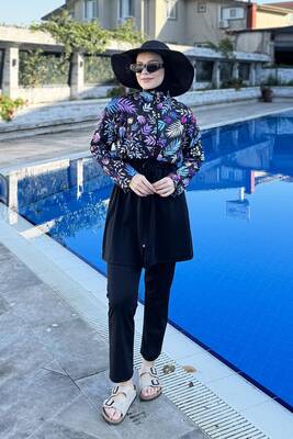 Remsa - Fully Covered Woven Hijab Swimsuit T244-249 (1)
