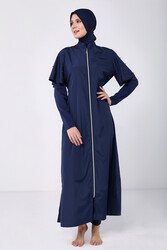 Remsa Mayo - Fully Size Hijab Swimwear Pearled 2230 Dark Blue Remsa Swimwear
