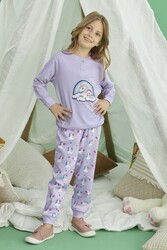 Remsa - Girls' Aydoğan Cotton Pajama Set - 240742 Lilac