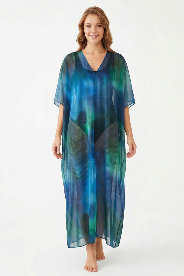 Gradient Print Kaftan Pareo - Thumbnail