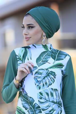 Remsa - Green Combination Cross Bonnet