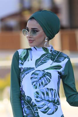 Remsa - Green Combination Cross Bonnet (1)