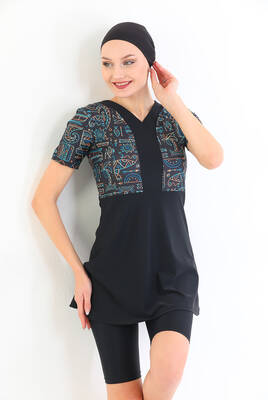 Remsa - Half Covered Lycra Swimsuit 2316 Nil Black Remsa - Half Covered Lycra Swimsuit 2316 Nil Black