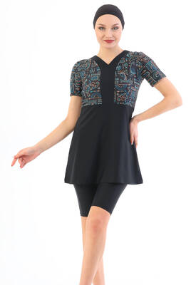 Remsa - Half Covered Lycra Swimsuit 2316 Nil Black (1) Remsa - Half Covered Lycra Swimsuit 2316 Nil Black (1)