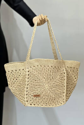 Remsa - Hand-Woven Rattan Beach Bag (1)