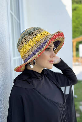 Remsa - Hand-Woven Straw Hat RŞ-94 Camel