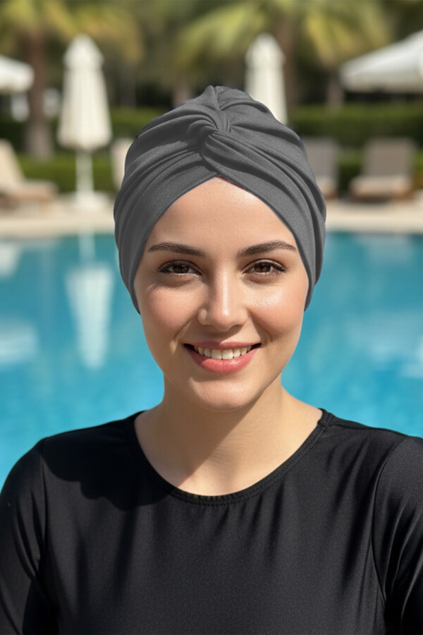 Havuz Deniz Bone R-988 Gri - Thumbnail