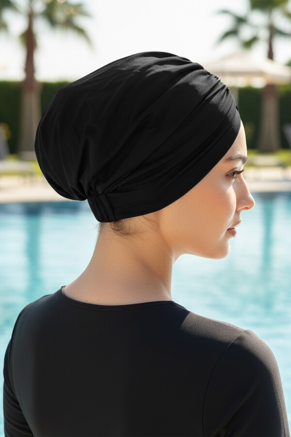 Havuz Deniz Bone R-989 Siyah - Thumbnail