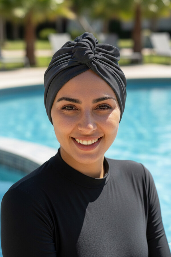 Havuz Deniz Çift Taraflı Bone R-987 Füme - Thumbnail