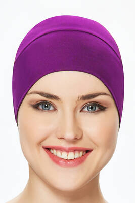 Havuz Deniz Düz Bone R-999-B Mor01 · 3