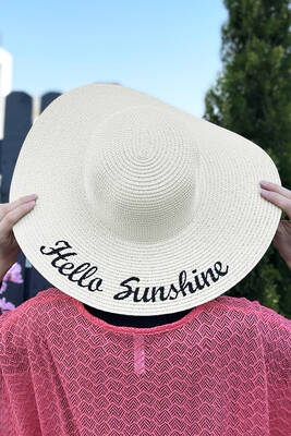 Remsa - Hello Sunshine Straw Hat Ecru RŞ-22 (1)
