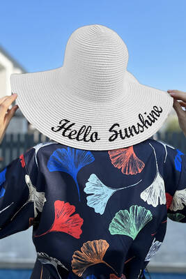 Remsa Mayo - Hello Sunshine Yazılı Hasır Şapka Beyaz RŞ-22 (1) Remsa Mayo - Hello Sunshine Yazılı Hasır Şapka Beyaz RŞ-22 (1)