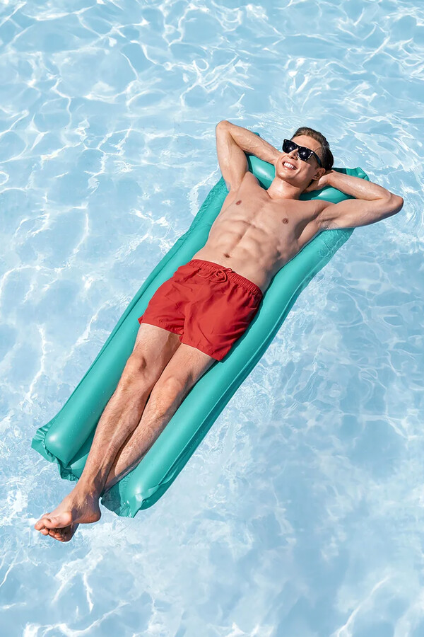 Inflatable Pool Float Lounge 01 Green - Thumbnail