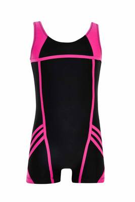 Neopy - Izel 5580 Black Girls' Swimsuit with Straps and Shorts Neopy - Izel 5580 Black Girls' Swimsuit with Straps and Shorts
