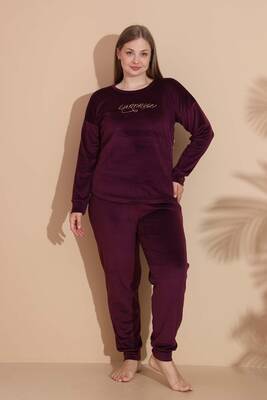 Remsa - Kadın Battal Kadife Baskılı 2'li Takım 25394 Bordo01 (1) Remsa - Kadın Battal Kadife Baskılı 2'li Takım 25394 Bordo01 (1)