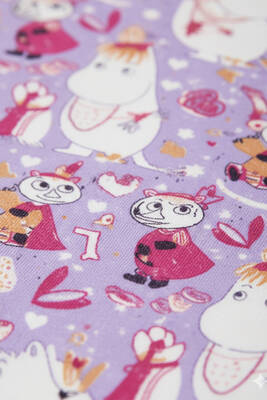 Remsa - Kadın Desenli Önü Düğmeli Suprem Pijama Takımı 0399 Mor02 (1)