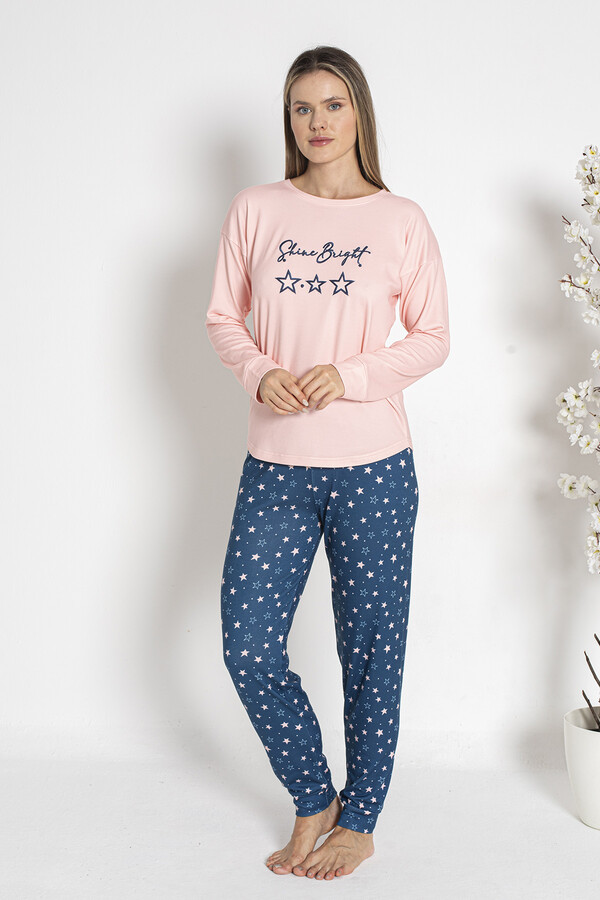 Kadın Termal Pijama Takımı 24481 Somon