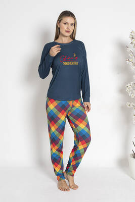 Estiva - Kadın Termal Pijama Takımı 24483 Lacivert (1) Estiva - Kadın Termal Pijama Takımı 24483 Lacivert (1)
