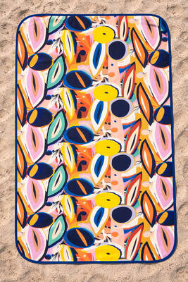 Remsa - Katlanabilir Su Geçirmez Plaj Halısı Kamp Bahçe Balkon Matı 01 Batik (1)