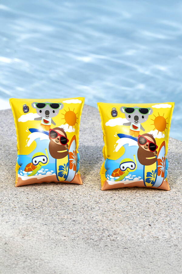 Kids 3-6 Year Water Play Arm Float 01 Yellow - Thumbnail