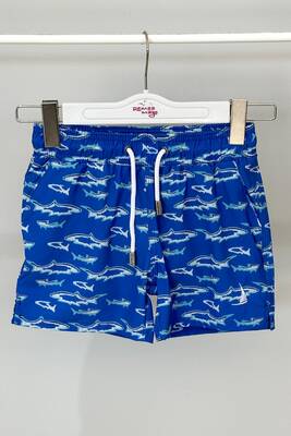 Remsa - Kids Boys Pool Swim Shorts Patterned 0003 Blue (1)