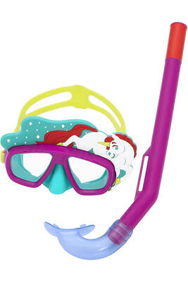 Bestway - Kids 3+ Diving Goggle Mask Unicorn Detail Snorkel Set (1)