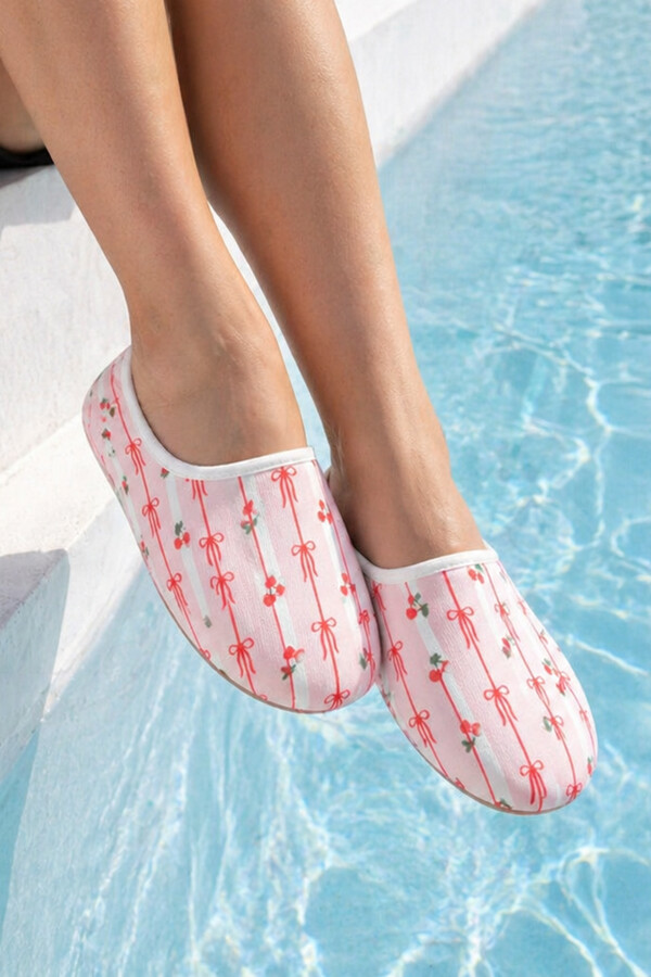 Kids Non-Slip Sea and Pool Water Shoes 10 Pink01 - Thumbnail