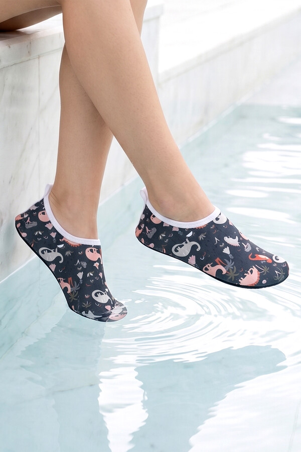Kids Non-Slip Sea and Pool Water Shoes 15 Charcoal01 - Thumbnail