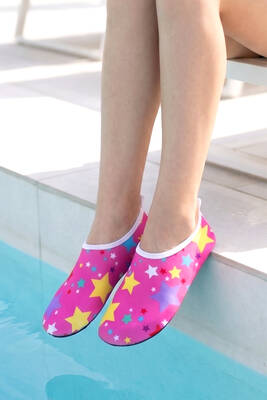 Remsa - Kids Star Pattern Non-Slip Sea and Pool Water Shoes 07 Pink