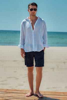 Remsa - Kısa Erkek Deniz Havuz Şortu Mayo Monogram RKS-010 Lacivert (1) Remsa - Kısa Erkek Deniz Havuz Şortu Mayo Monogram RKS-010 Lacivert (1)